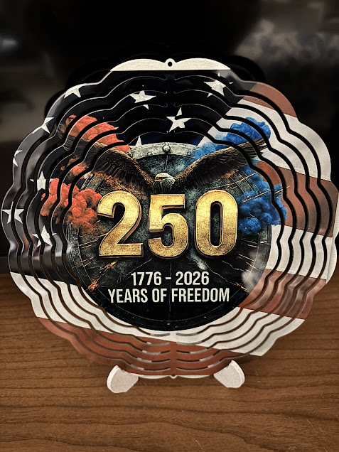 250 Years of Freedom Patriotic Wind Spinner – 1776‑2026 Eagle Anniversary Edition