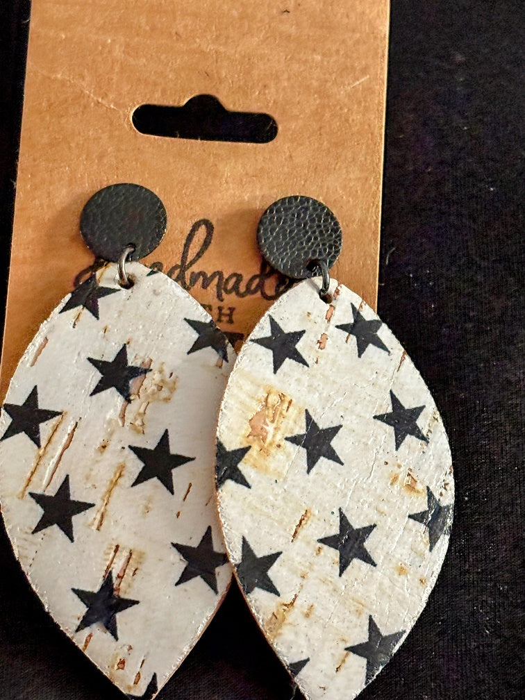 Black & White Americana; Faux Leather