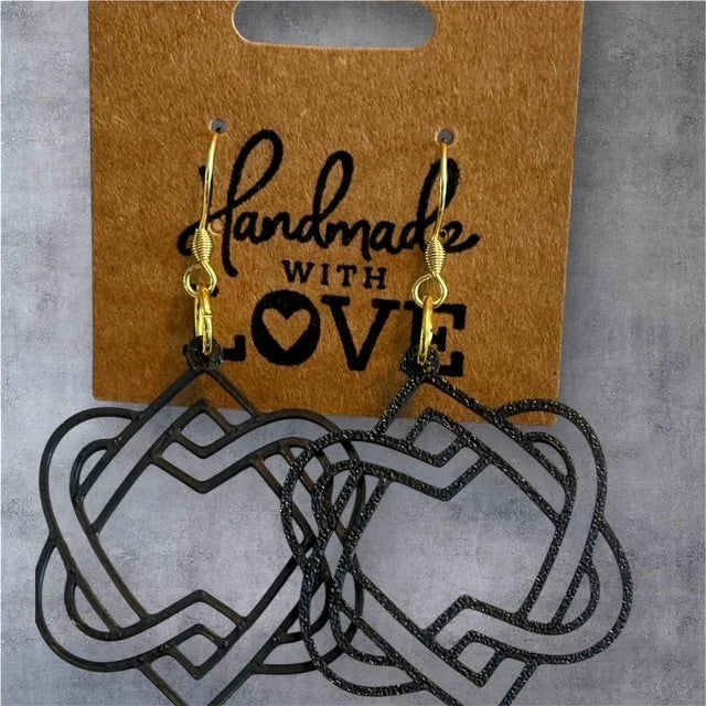 Celtic Hearts 3D print Earrings