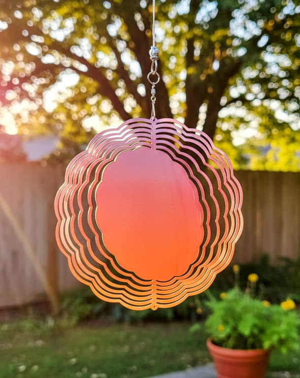 Crimson Horizon Wind Spinner