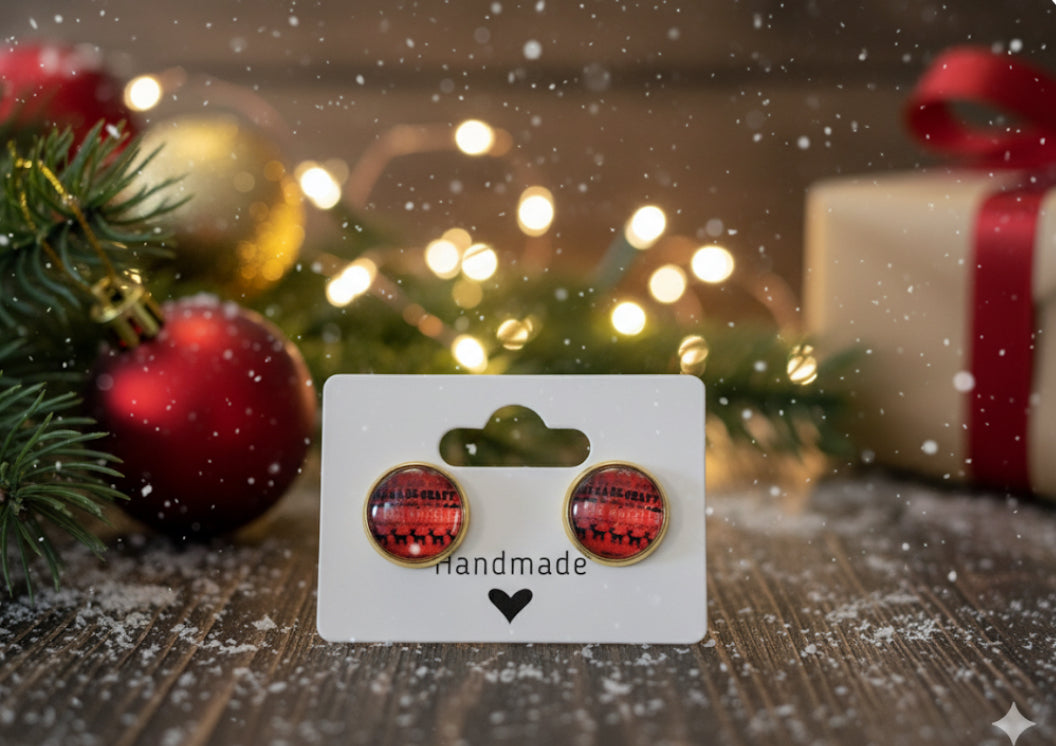 Rudolfs Christmas Ride Earrings