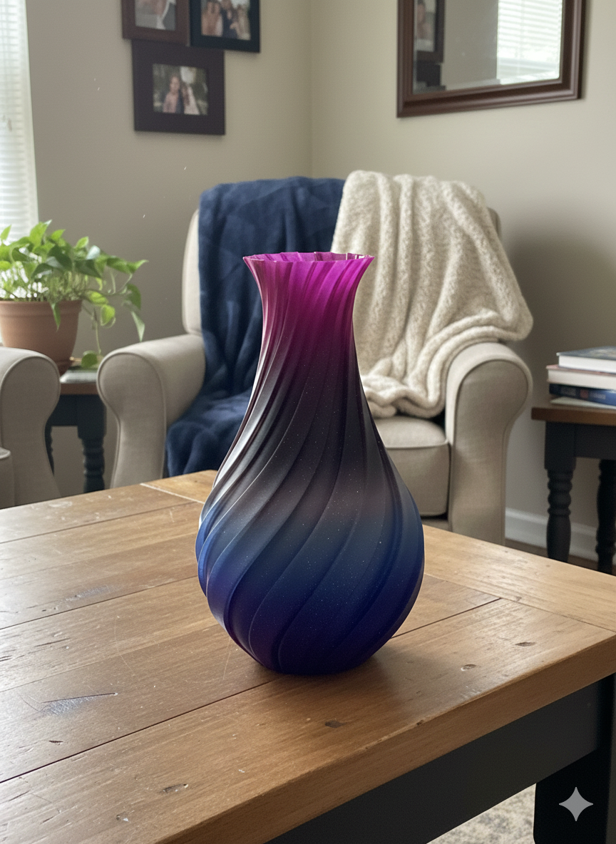 Nebula Swirl Vase