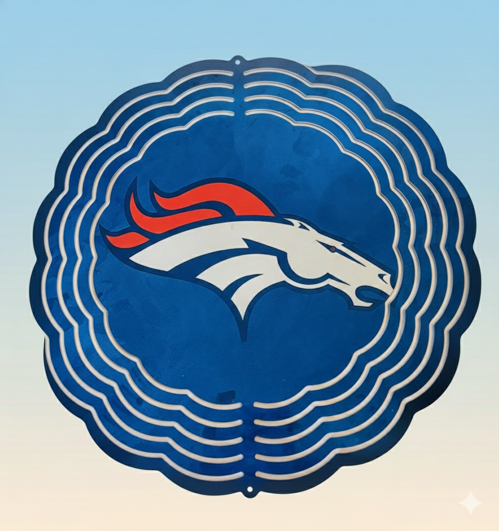 Denver Broncos Wind Spinner