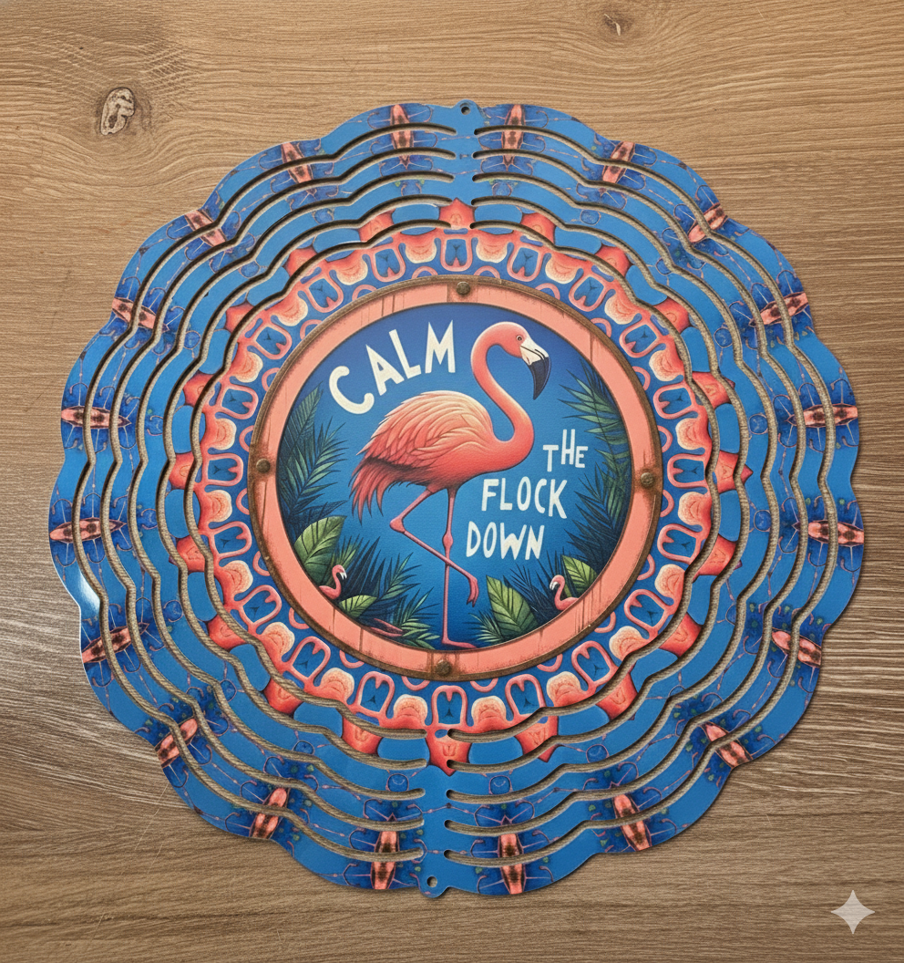 Calm the Flock Down Wind Spinner