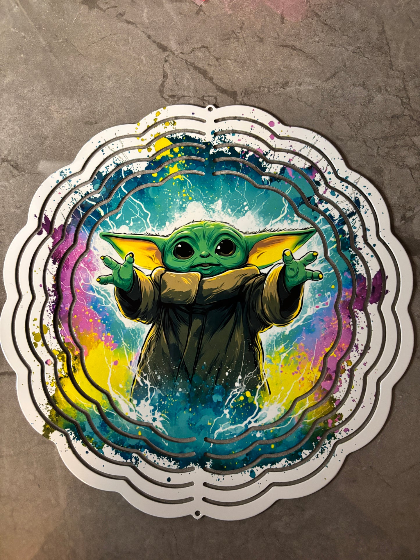 Baby Yoda 8" Wind Spinner