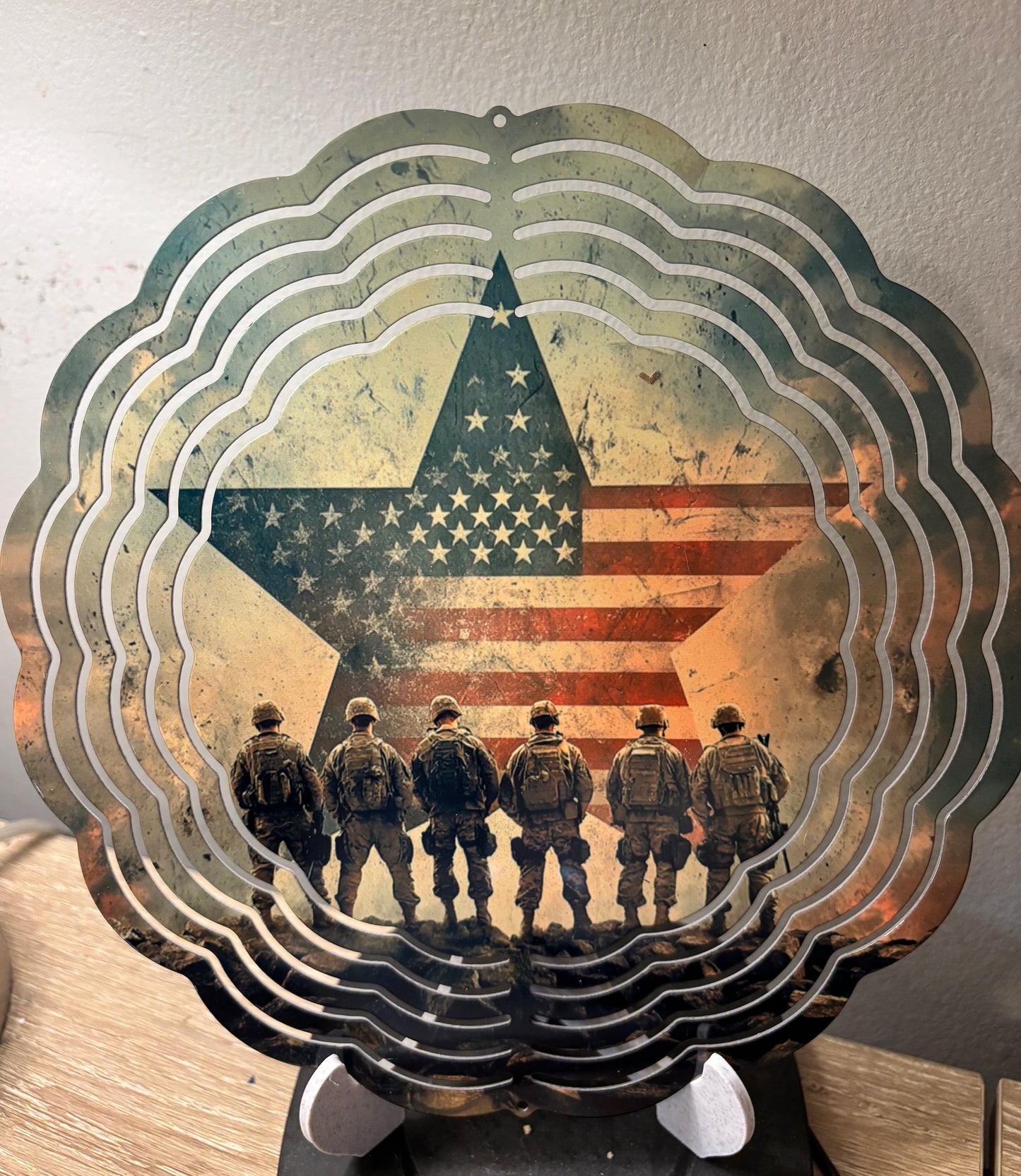 Defenders of Freedom Wind Spinner