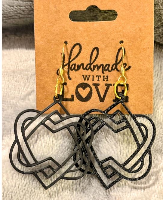 Locks of Love; 3D Print Earrings