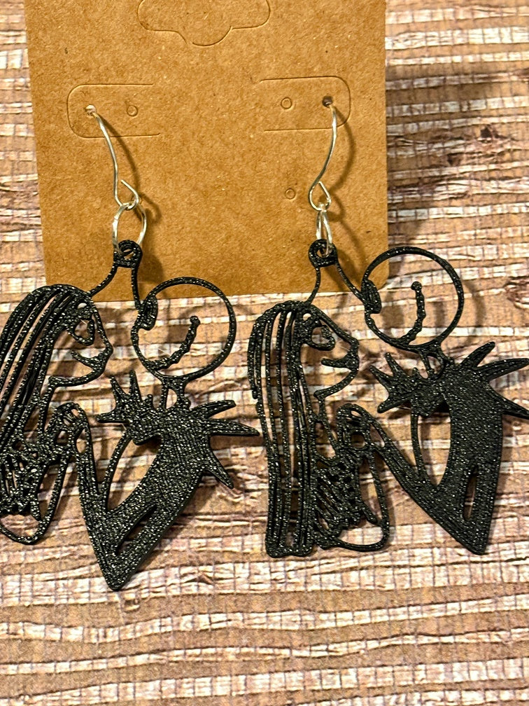 Night Before Christmas; 3D print Earrings