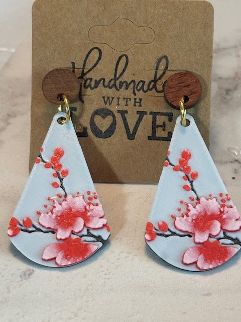 Cherry Blossoms; 3D Print Dangles