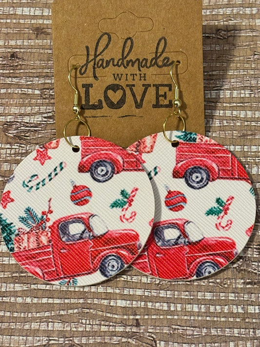 Bringing Home the Tree Faux Leather Rounds