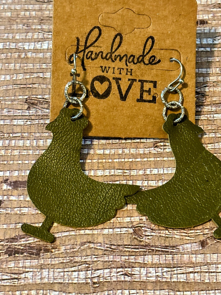 Chickens; Faux Leather