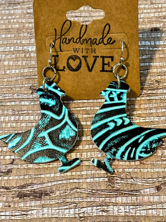 Chickens; Faux Leather