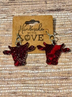 Country Flair Cows; Faux Leather