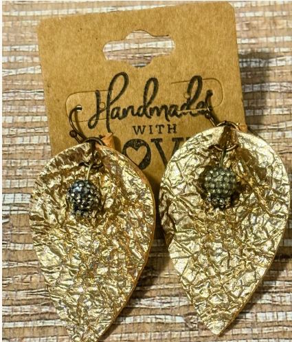 Crush Copper Drops; Faux Leather