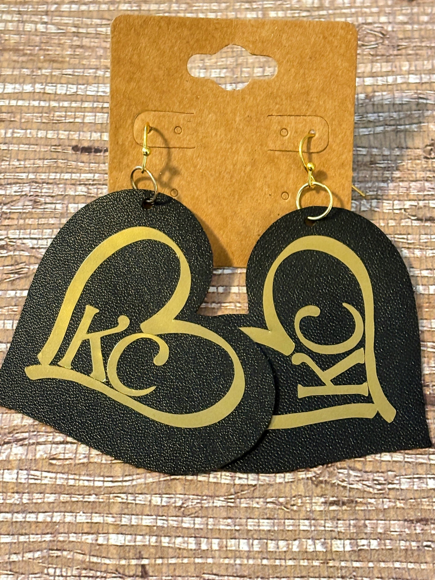 KC Kingdom Hearts; Faux Leather Earrings