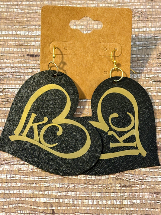 KC Kingdom Hearts; Faux Leather Earrings