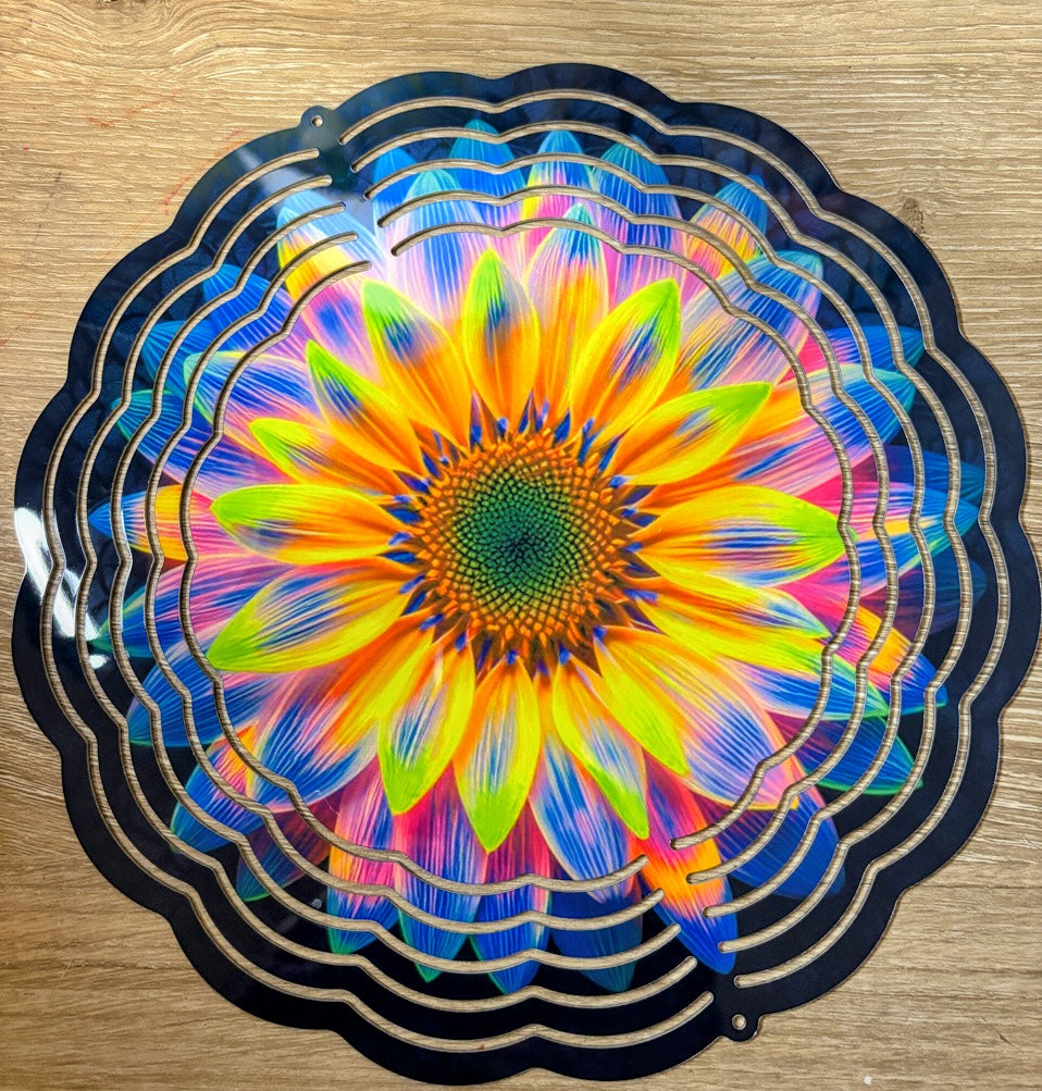 Vibrant Sunflower Wind Spinner