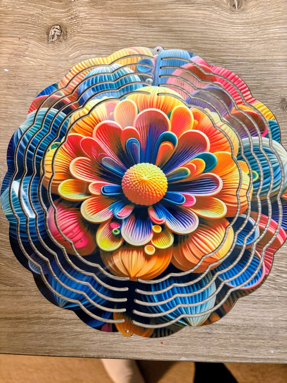 3D Puffy Flower Wind Spinner