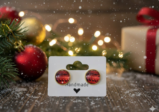 Rudolfs Christmas Ride Earrings