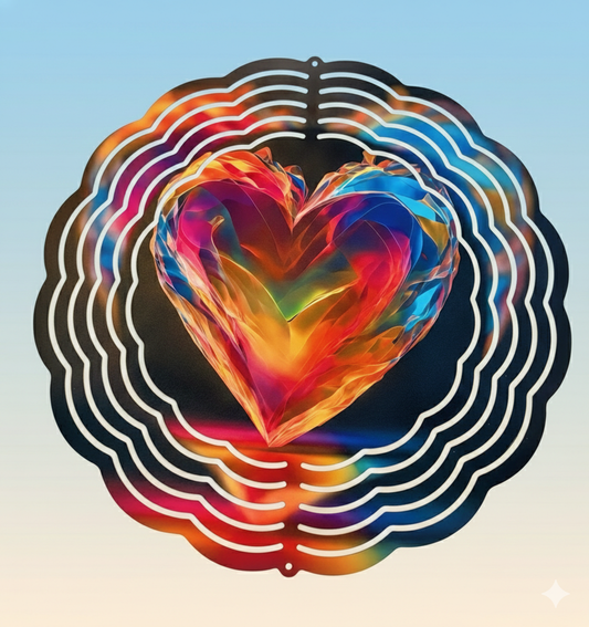 Electric Heart Wind Spinner