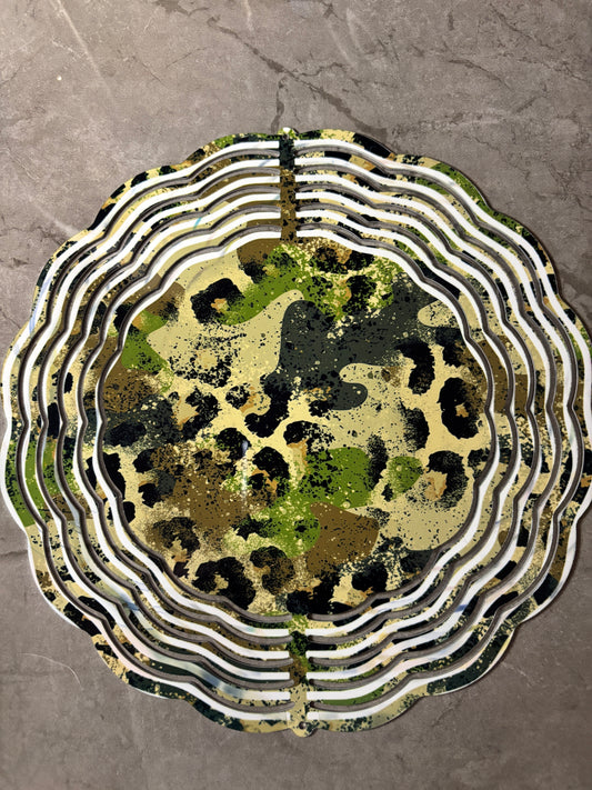 Camo Green 8” Wind Spinner