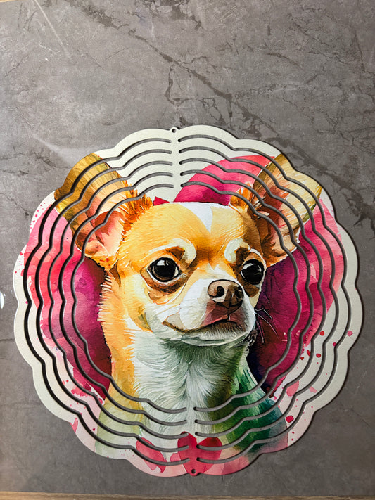 Chihuahua Love 8” Wind Spinner