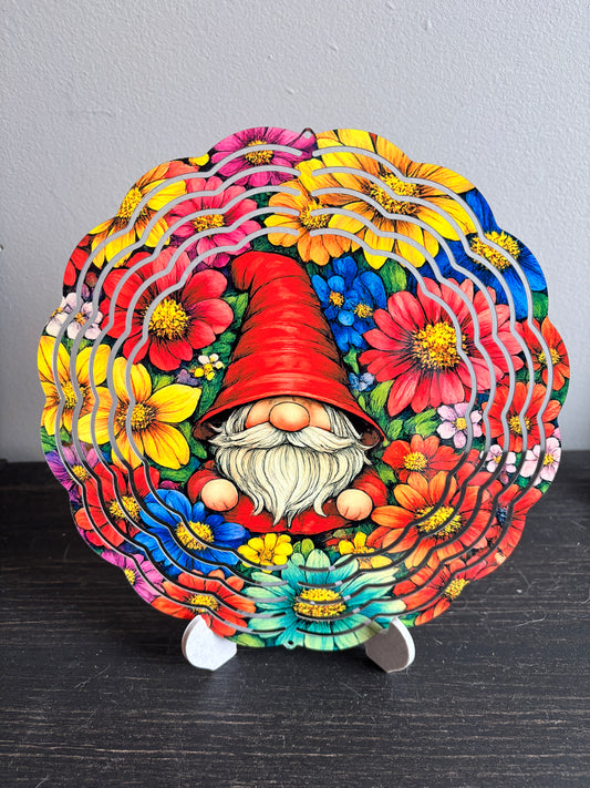 Spring Gnome, 8” Wind Spinner