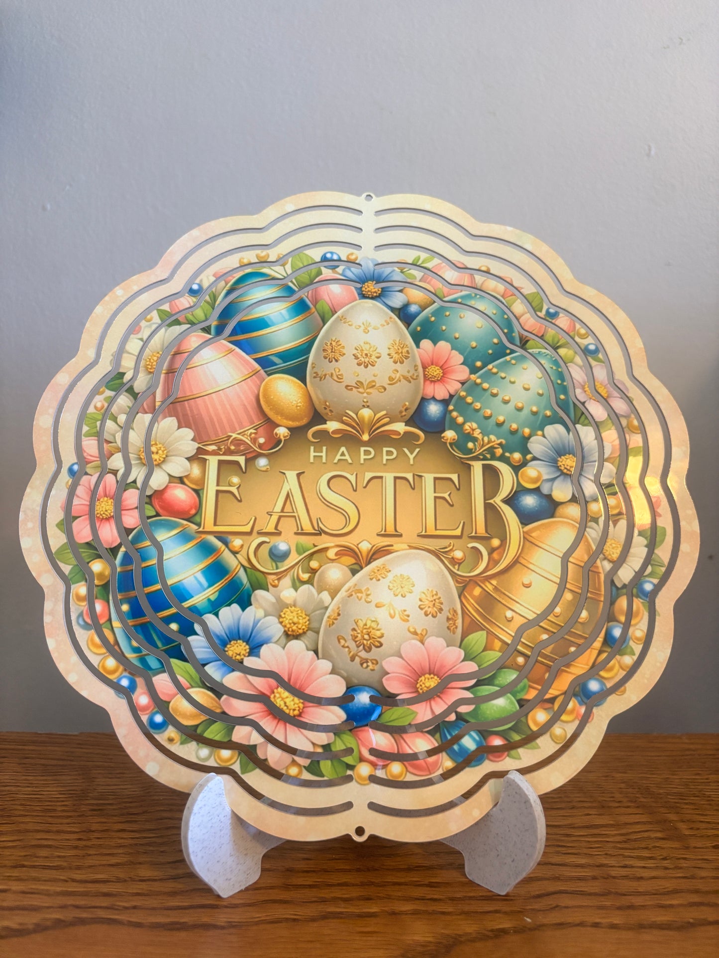Premium 8" Easter Egg Wind Spinner