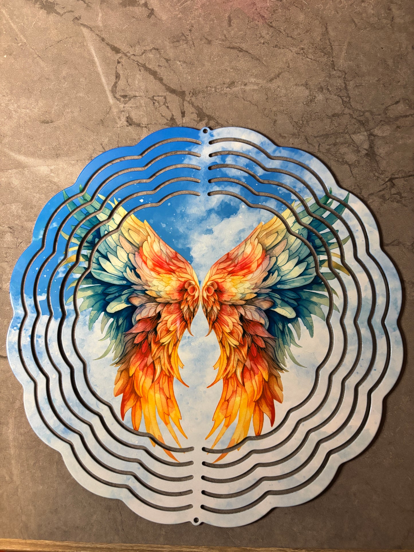 Angelic Wings 8" Wind Spinner