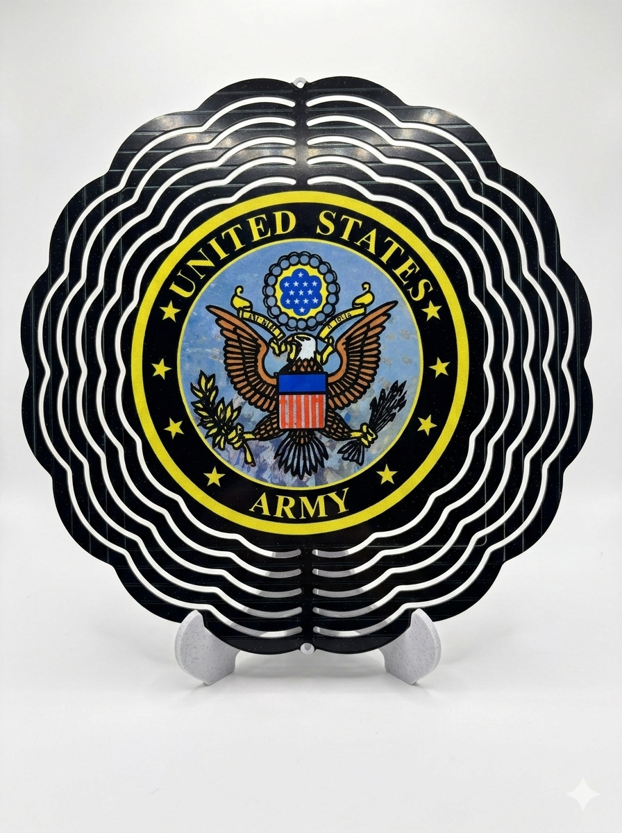 United States Army Honor Emblem Wind Spinner; 6"
