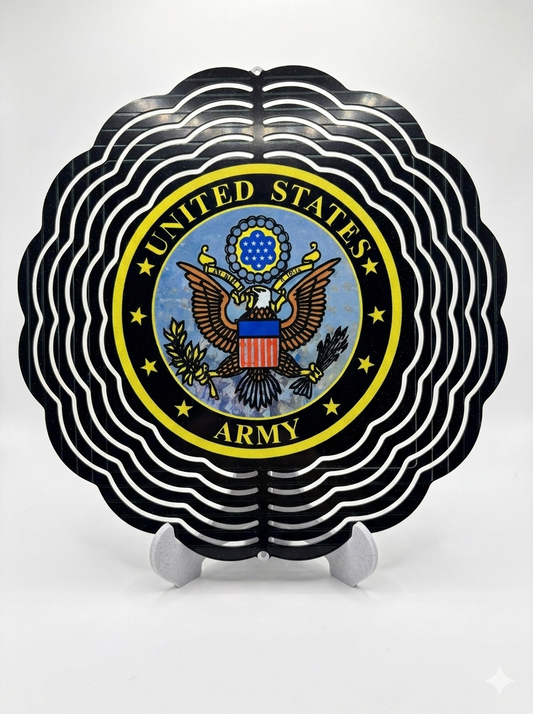 United States Army Honor Emblem Wind Spinner; 6"