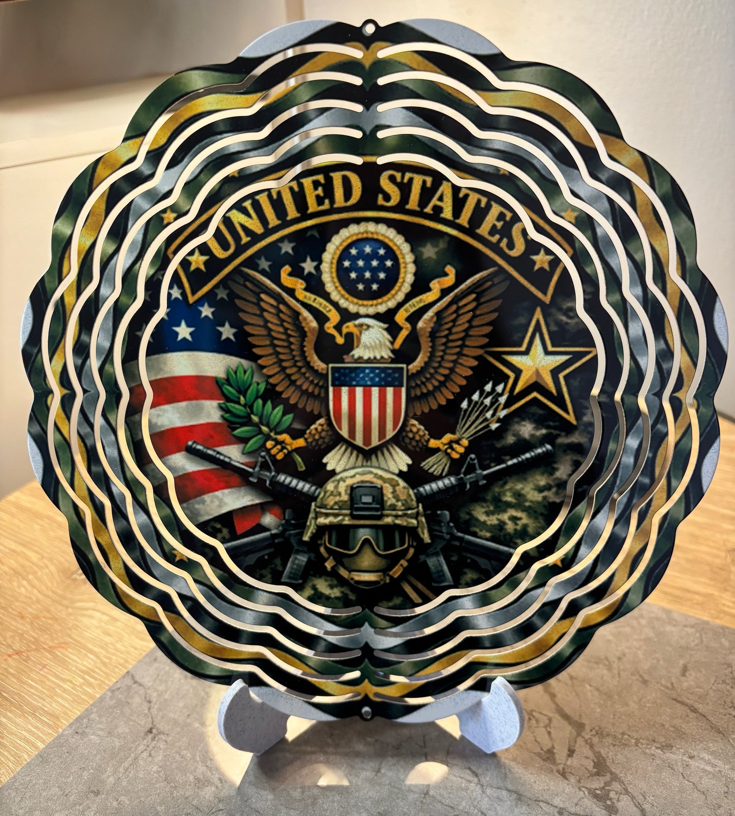 Valor & Vigilance Patriotic Wind Spinner