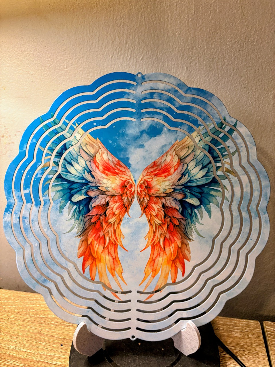 Celestial Angel Wings Wind Spinner