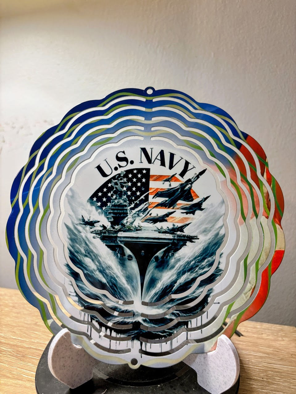 U.S. Navy Patriotic Carrier – 6″ Wind Spinner