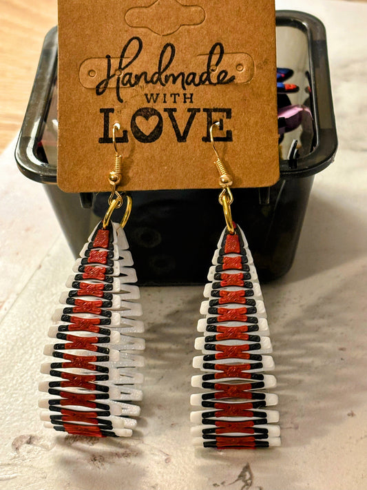 Living Hinge 3D print Earrings