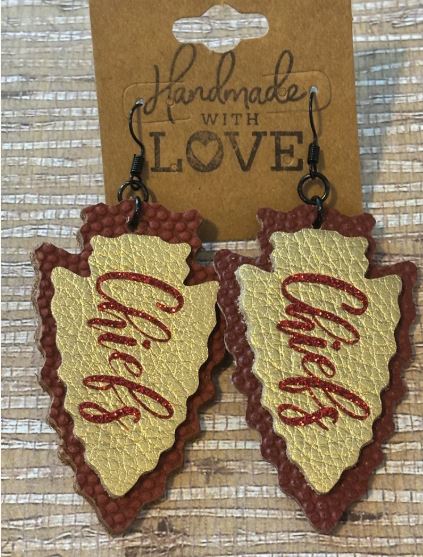 KC Arrowheads Faux Leather, vertical