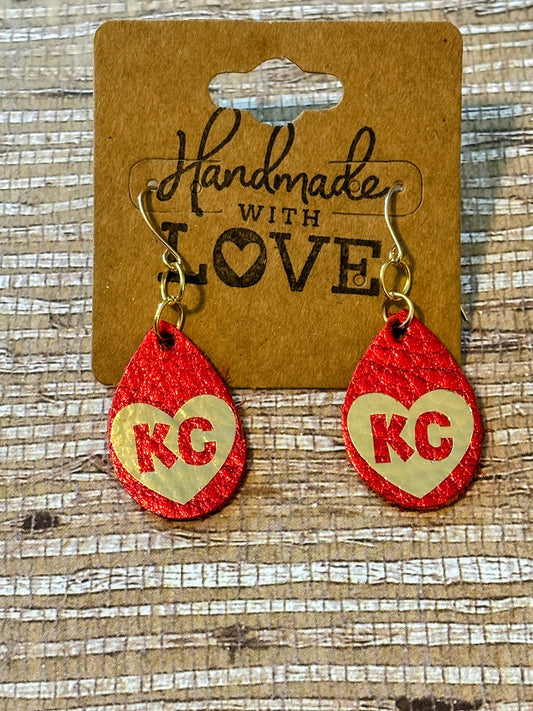 KC Teardrops; Faux Leather - sm