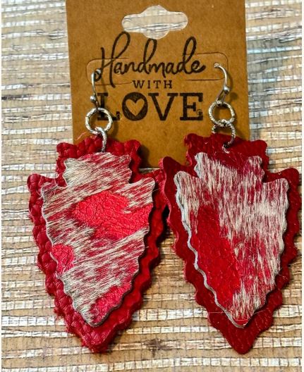Red Arrowheads; Leather