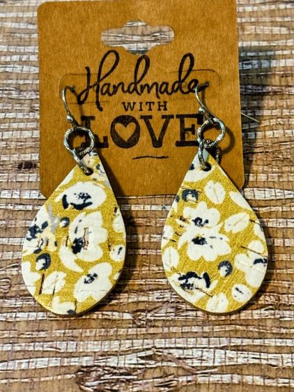 Savannah Vibes Faux Leather Teardrops