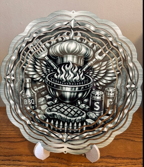 Backyard BBQ Grill Master 8" Wind Spinner
