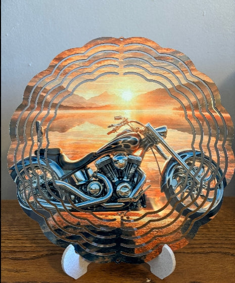 Freedom Rider Sunset 8" Wind Spinner