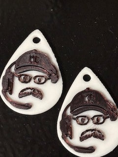 KC Chiefs Andy Reid; 3D print Earrings