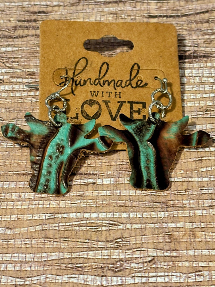 Country Flair Cows; Faux Leather