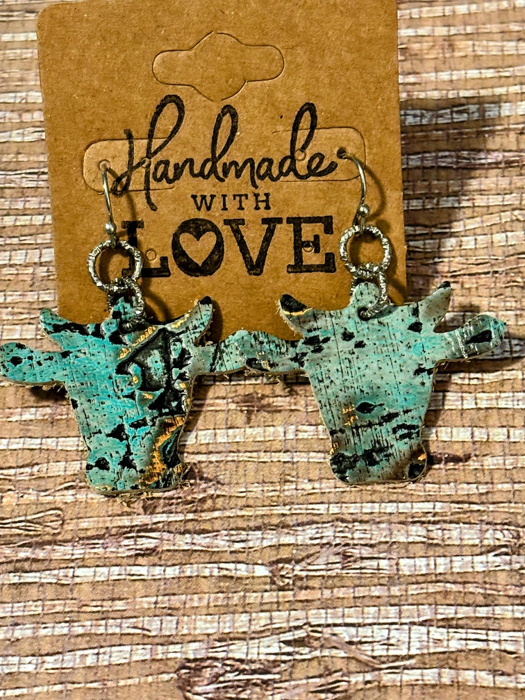 Country Flair Cows; Faux Leather